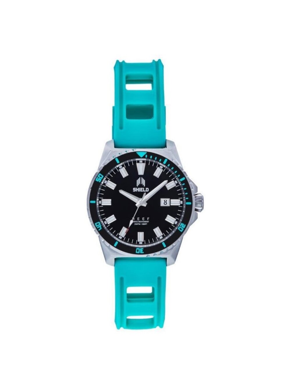 NWT Shield Reef Black Dial Men's Watch